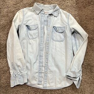 Light wash denim shirt